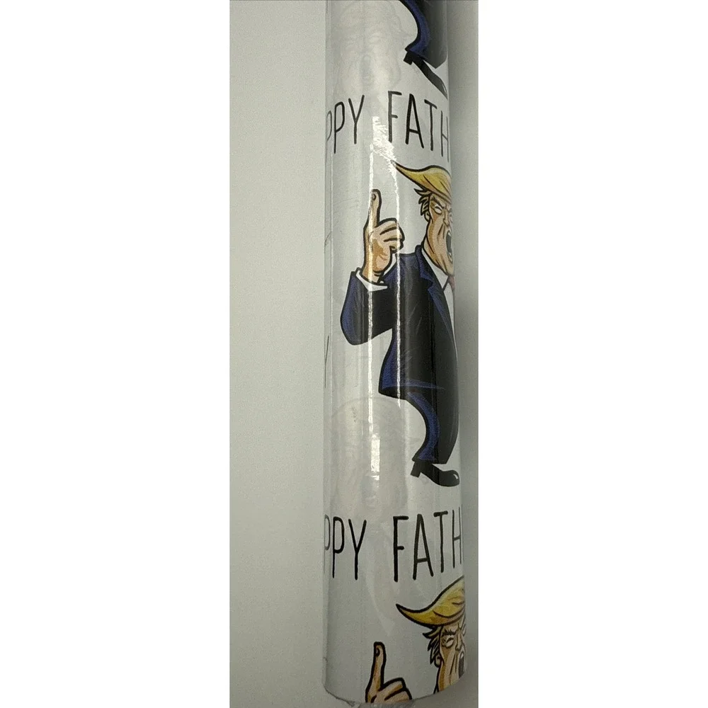 Donald Trump Wrapping Paper, Trump‎ Gift Wrapping Paper,  Happy Fathers Day Gift
